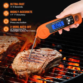 AMMZO thermometer with large backlit display for easy reading