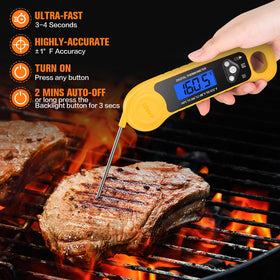 AMMZO IP67 waterproof thermometer probe for easy cleanup in wet cooking environments