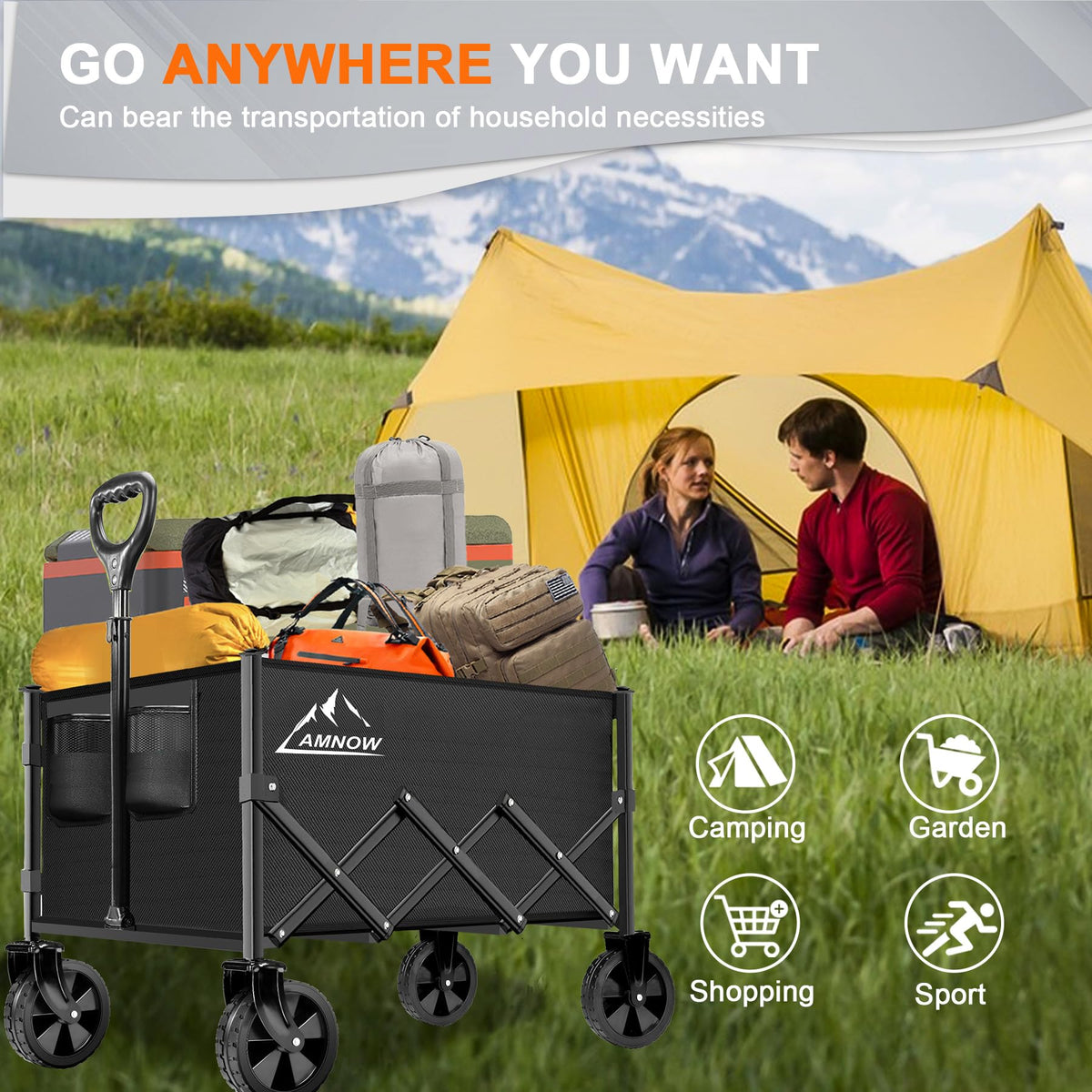 AMNOW removable-wheels simplify cleaning, storage, and customization.