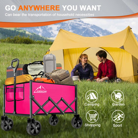 AMNOW expands to 32-inch x 18-inch x 37.2-inch for ample load.