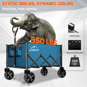 AMNOW all-terrain wheels enable versatile outdoor use.