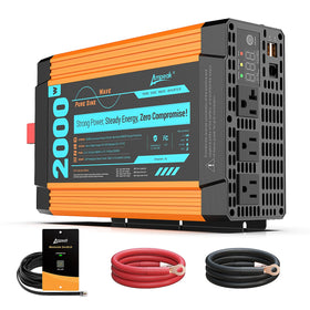 Ampeak Pure Sine Wave Inverter front view powering RV essentials safely