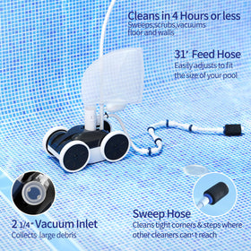 Amptyhub upgrade pool sweeper hose connection ready for setup