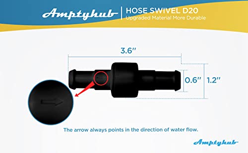 Amptyhub Polaris 280/380 swivel kit visual, compatible with Polaris cleaners for smooth operation.