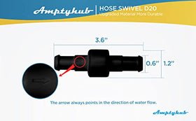 Amptyhub Polaris 280/380 swivel kit visual, compatible with Polaris cleaners for smooth operation.