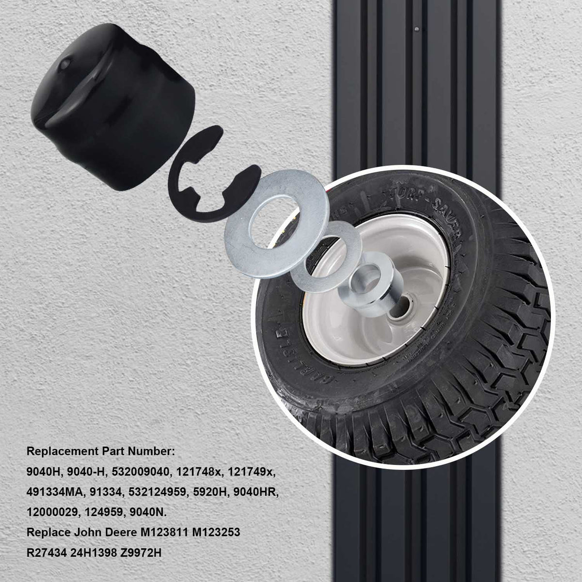 AMTHKNO hub cap retainer washers secure wheel components for reliable operation