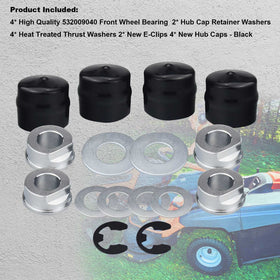 AMTHKNO black hub caps protect wheels and improve appearance