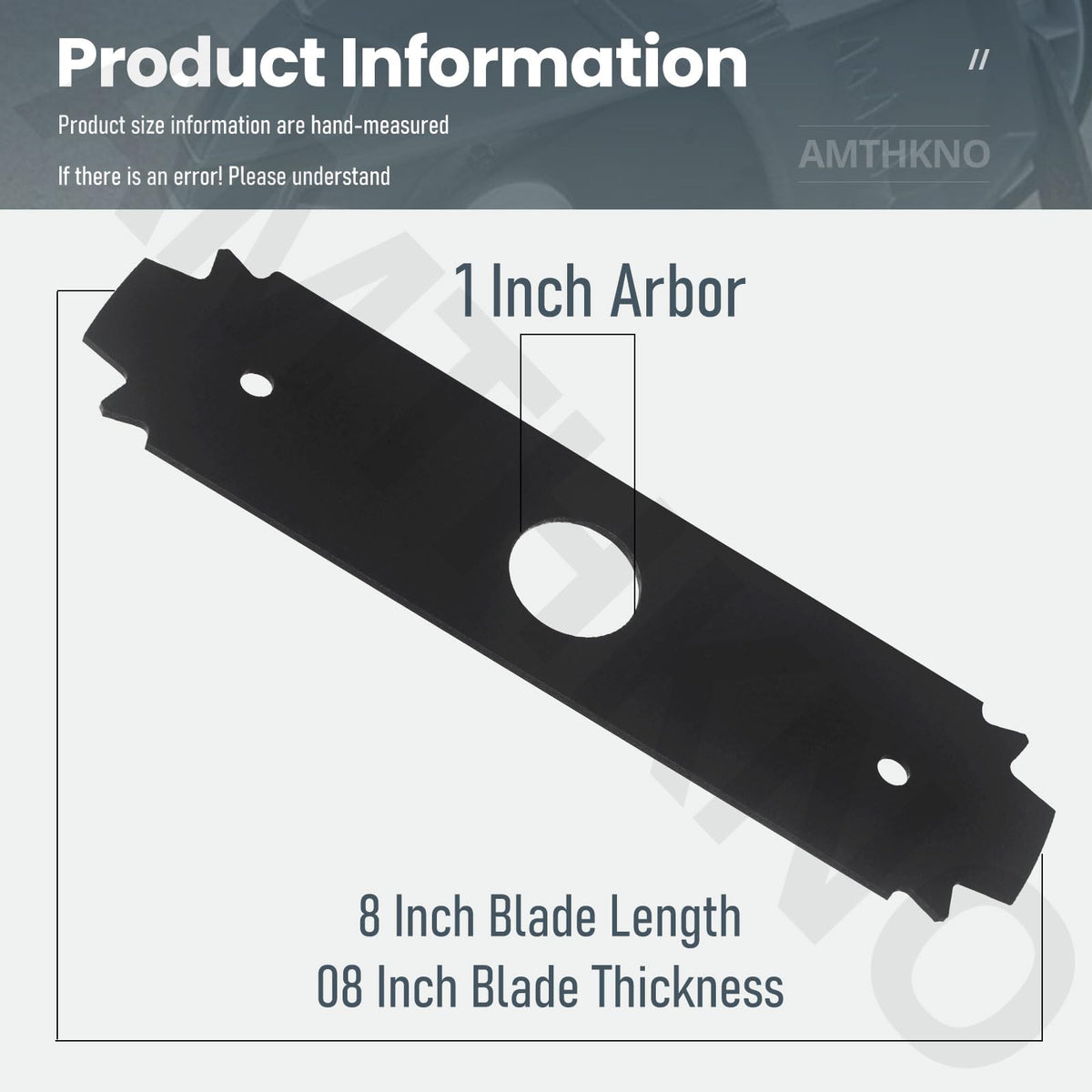 Hardened steel construction of AMTHKNO AC04215 for durable edging tasks