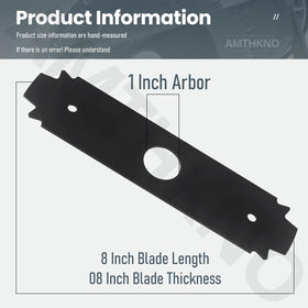 Hardened steel construction of AMTHKNO AC04215 for durable edging tasks