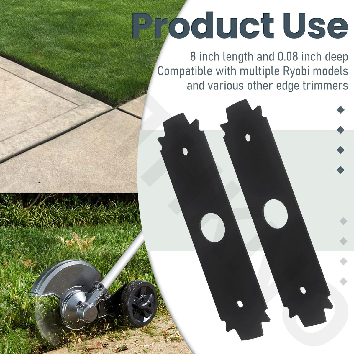 AMTHKNO AC04215 compatibility with Ryobi RY15518, RYEDG11, P2310, P2300B edging tools