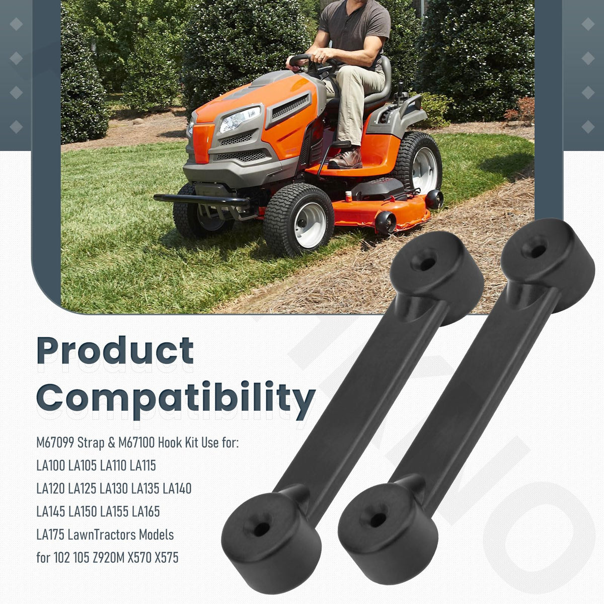 AMTHKNO compatibility list map outlining supported John Deere models