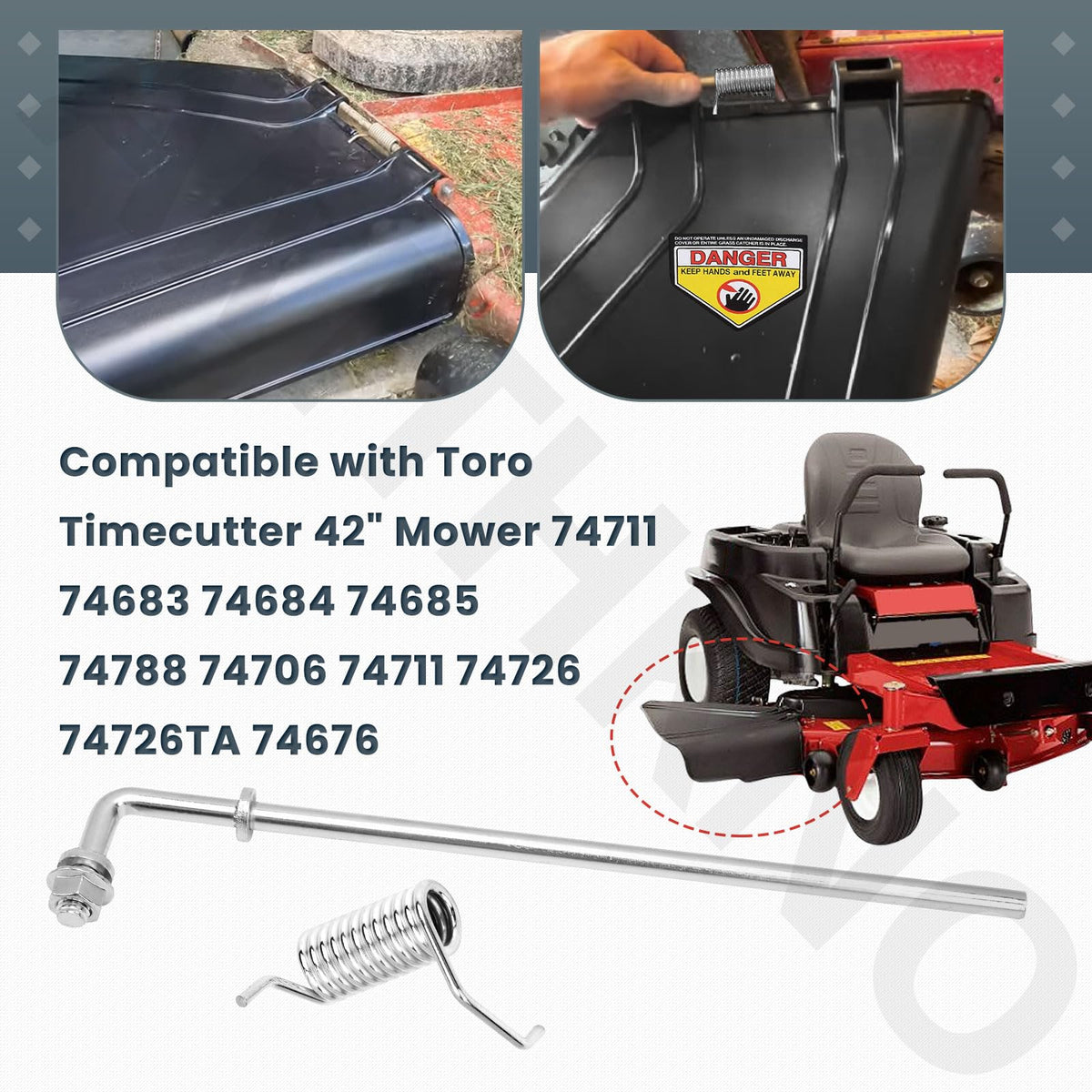 AMTHKNO deflector chute reduces splash and keeps surrounding area cleaner