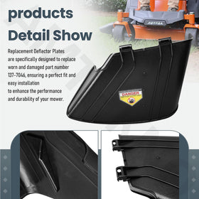 AMTHKNO deflector chute closeup highlights durable materials and precise fit