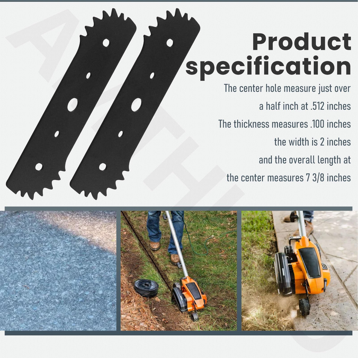 AMTHKNO blade dimensions show precise fit and compatibility