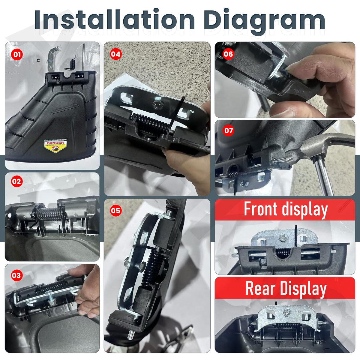 AMTHKNO discharge chute installed on Cub Cadet ZT1 for smooth debris discharge.
