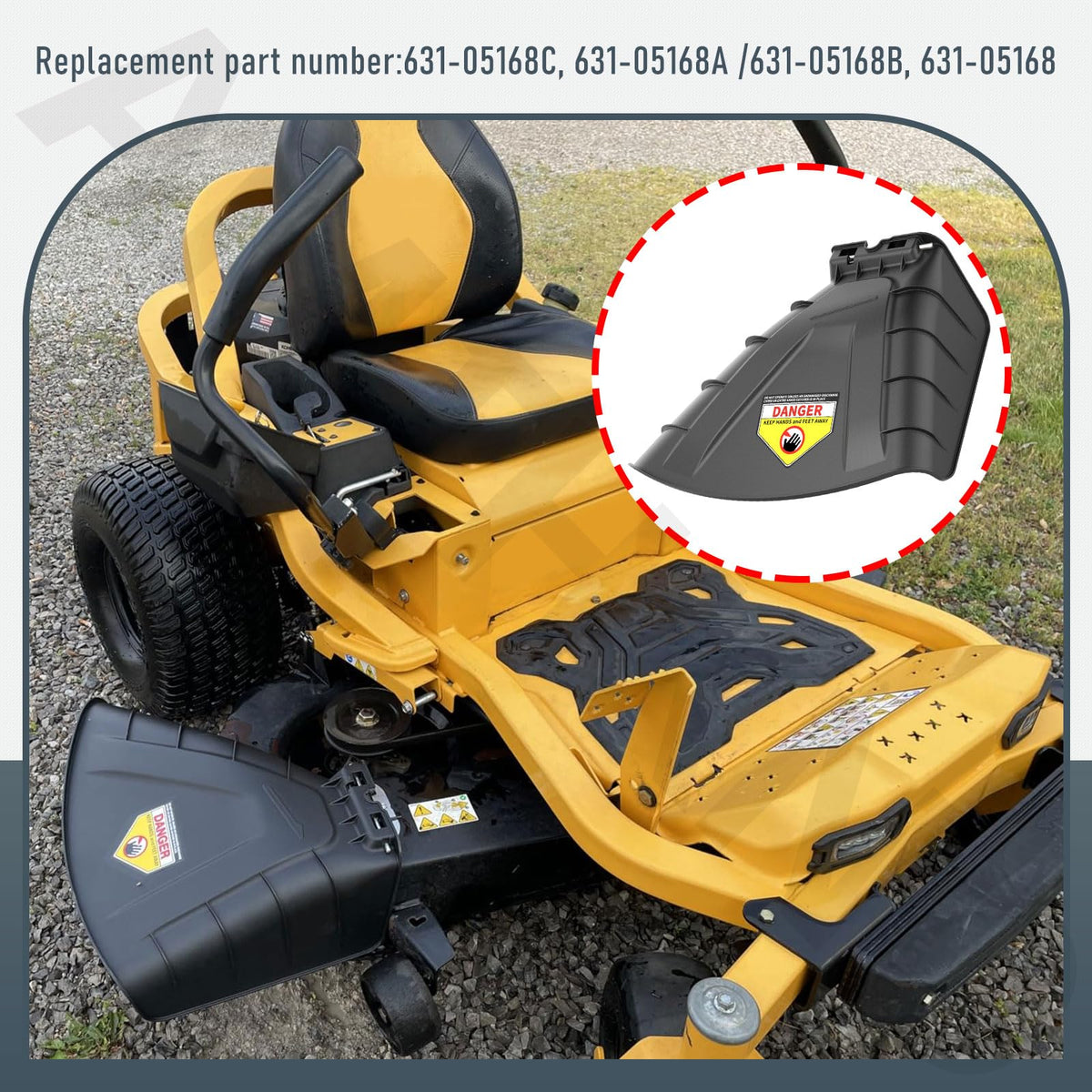 Durable AMTHKNO discharge chute material withstands harsh outdoor conditions.