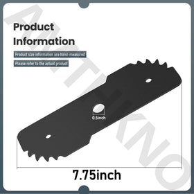 AMTHKNO EB-007 wear indicators visible on blade surface.