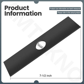 AMTHKNO edger blade center-hole close-up shows 1-inch hub compatibility