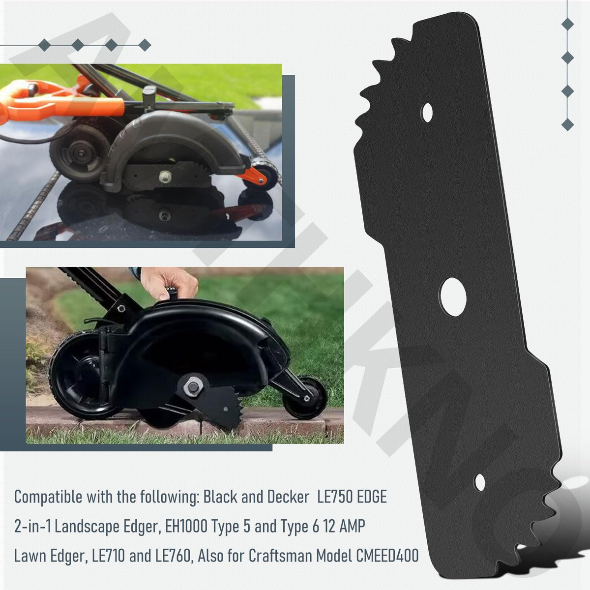 AMTHKNO edger blade compatible with LE750 EH1000 CMEED400 models