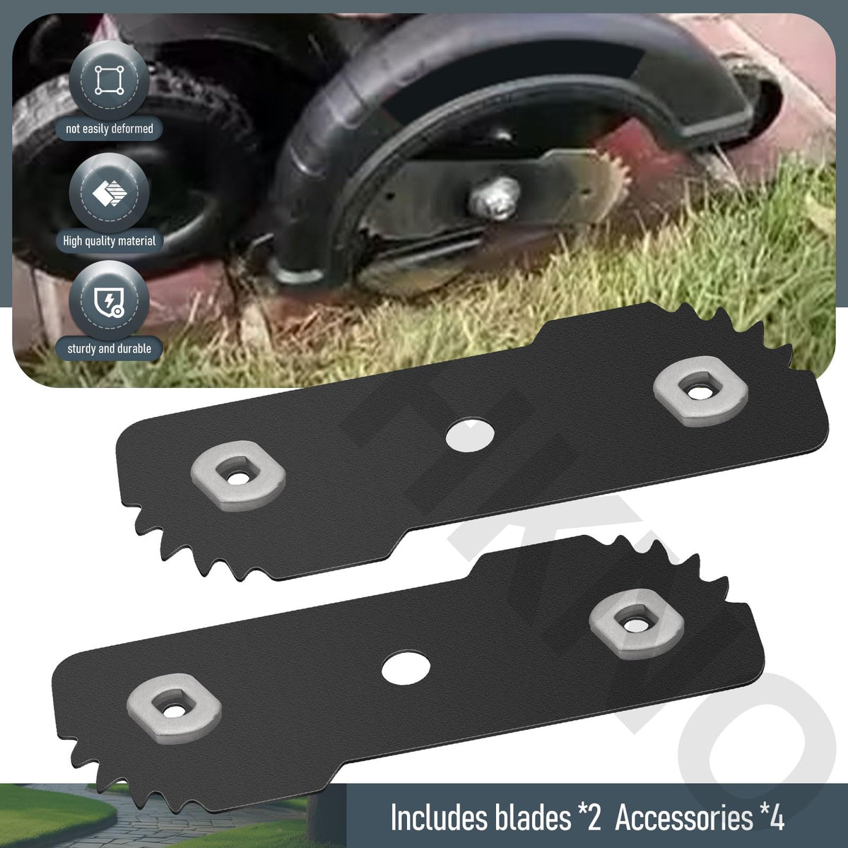 AMTHKNO edger blade length 7-3-4-inch for wider passes