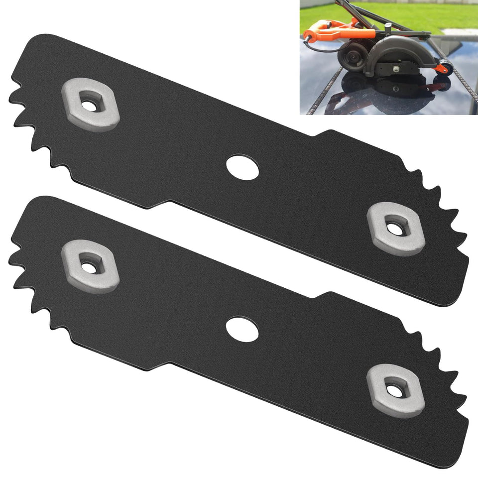 AMTHKNO EB-007 Edge Hog blade close-up, rugged steel for durable edging.