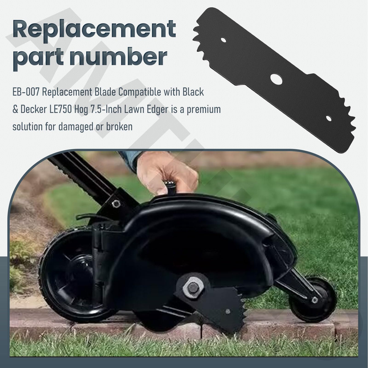 AMTHKNO EB-007 two-pack with wear indicators for planning replacements.