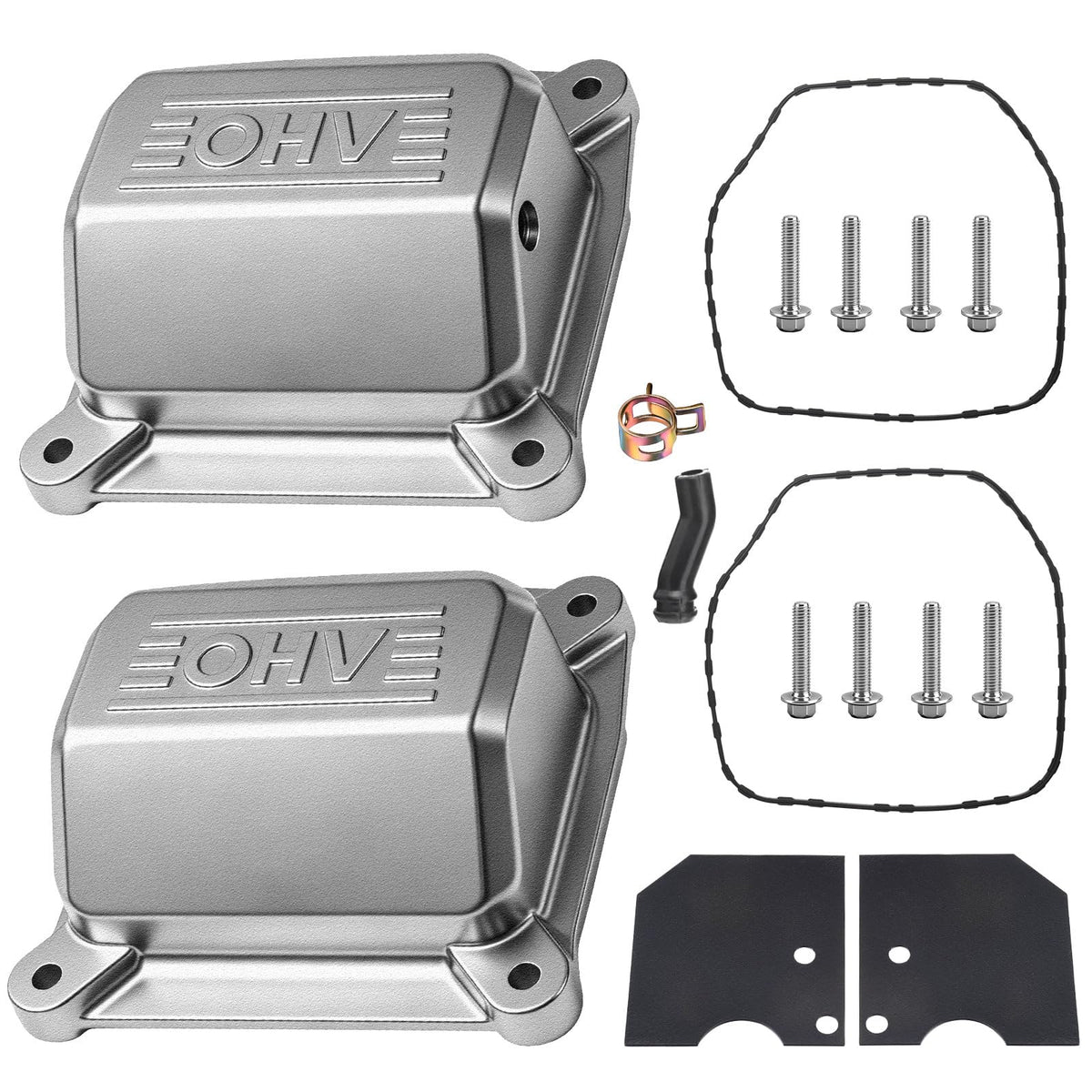 AMTHKNO valve cover retrofit kit with two covers for Kohler engines, improving maintenance access