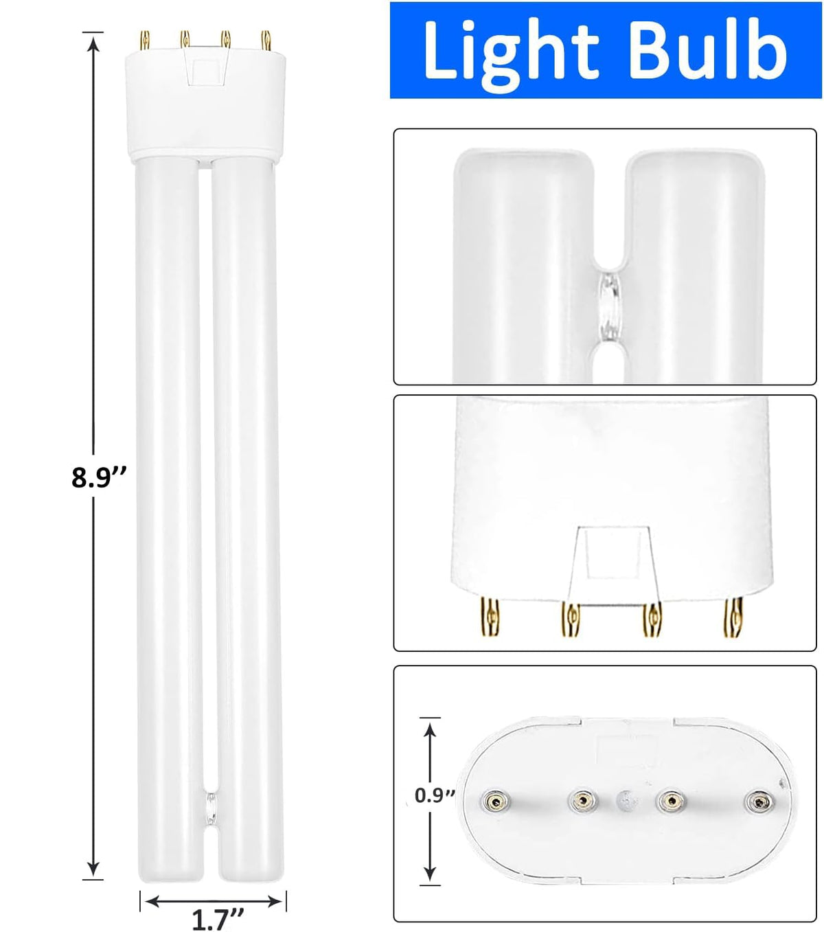 AMUFER 18W replacement lamp with 2G11 base restores bug attraction efficiency.