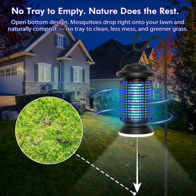 AMUFER Bug Zapper with half-acre coverage helps reduce mosquitoes around outdoor seating