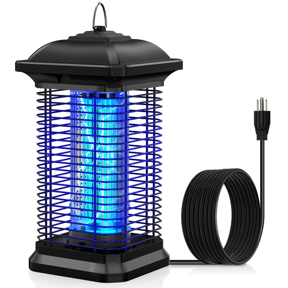 AMUFER Bug Zapper half-acre coverage attracts insects for serene outdoor evenings.