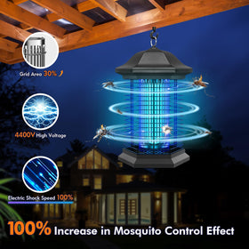 AMUFER Bug Zapper safety design with circuit and fireproof housing
