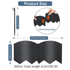 AMURS edging interlocking connector enables easy setup.