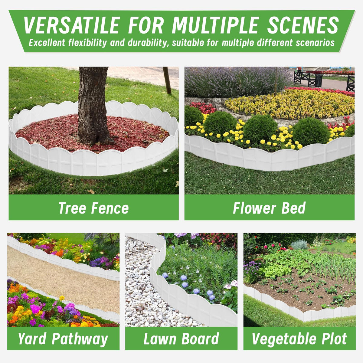 AMURS durable PP material resists deformation for long-term borders.