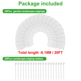 AMURS 20ft kit offers versatile edging for multiple garden zones.