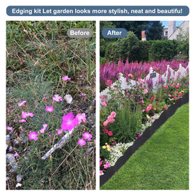 AMURS garden edging lawn border outline defines pathways.