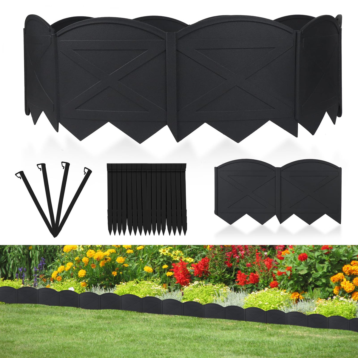 AMURS garden edging panel 20ft for crisp lawn borders.