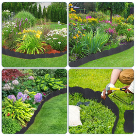 AMURS garden edging stakes 20pcs secure borders.