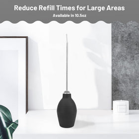 Amviner diatomaceous earth duster shows large 10-5oz capacity for fewer refills.