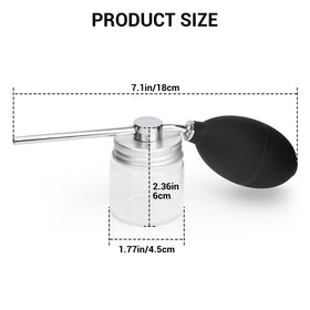 Amviner duster angled nozzle for precise corner coverage