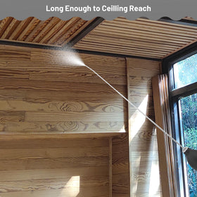 Precise powder flow supports controlled pest control and garden care.