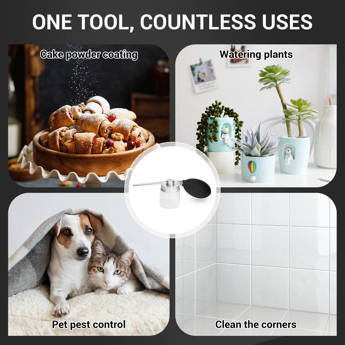Amviner indoor-outdoor powder application for pest control in gardens