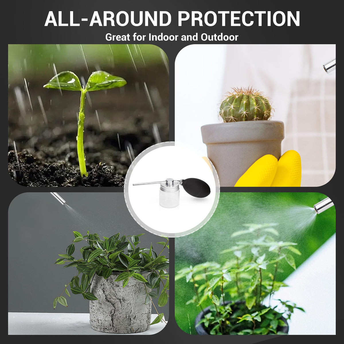 Amviner spray bottle supports organic gardening with versatile powder application