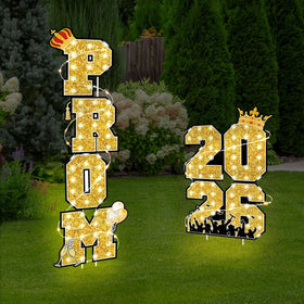 Amyhill prom 2026 yard sign letters for festive graduation decor