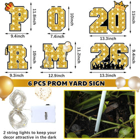 Amyhill yard sign kit includes light string to brighten outdoor setup