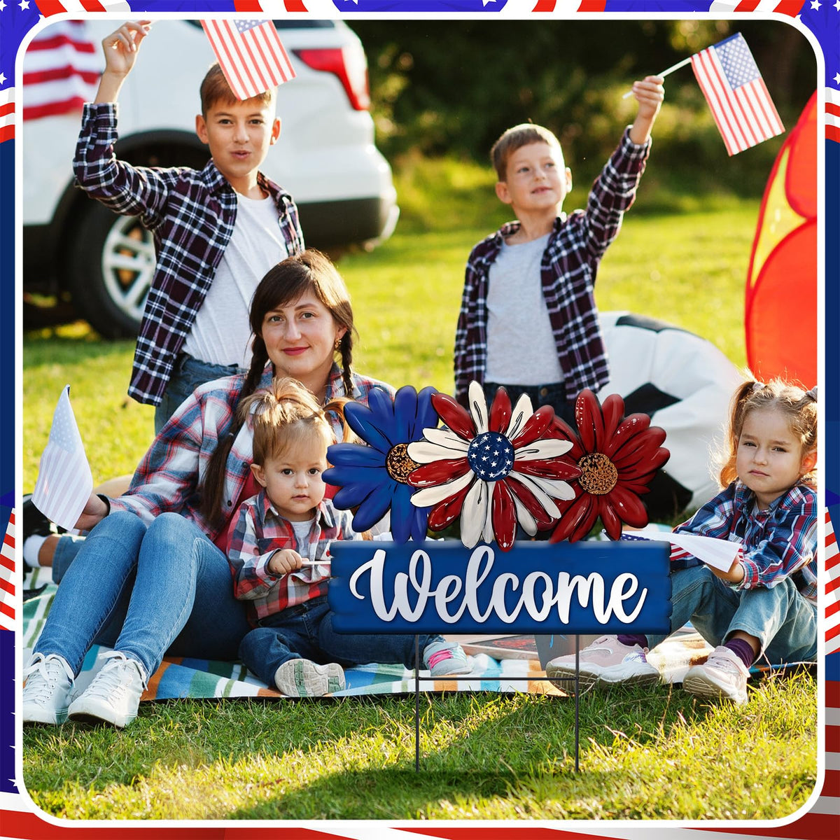 Amyhill red white and blue colors boost patriotic ambiance in any garden