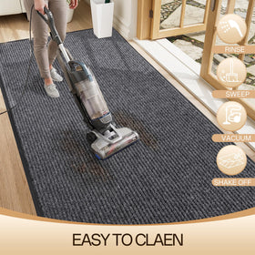 Amyracel front door mat extra-large size fits wide entryways.