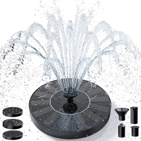 AMZtime 1.4W solar panel powers a battery-free fountain in bright sun