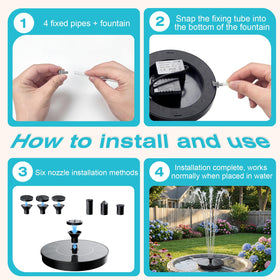 AMZtime easy maintenance: keep pump submerged and clean to avoid clogs.