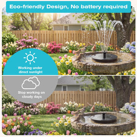 AMZtime four fixed rods keep the fountain centered in the bird bath