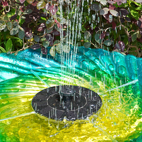 AMZtime garden pond fountain adds movement and charm